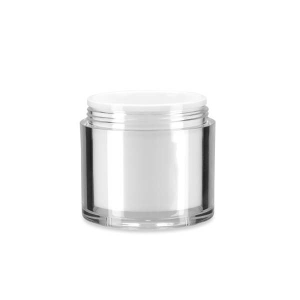 50 ml cream jar LDPE white cylindrical