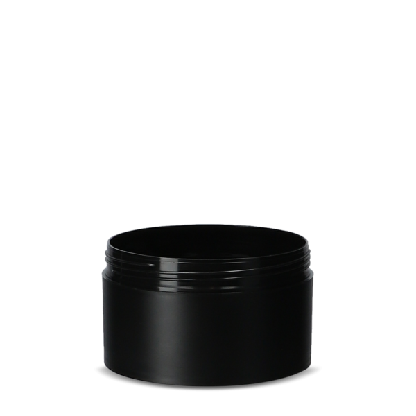 200 ml cream jar PP black RD 90 round