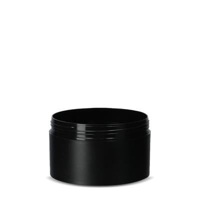 200 ml cream jar PP black RD 90 round