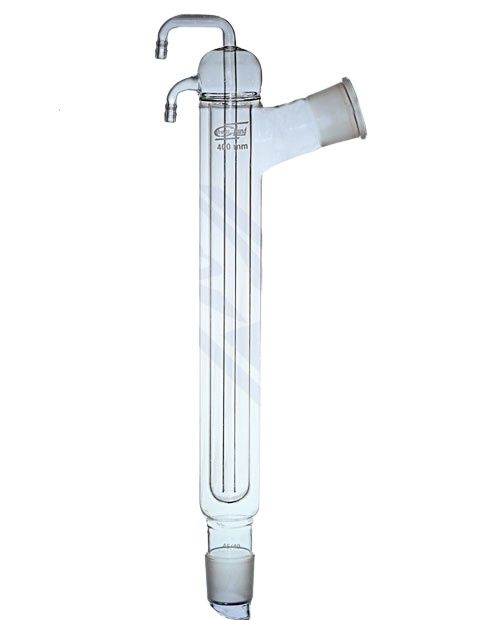 Raffreddatore Liebig con collo inclinato 200 mm NS 29/32
