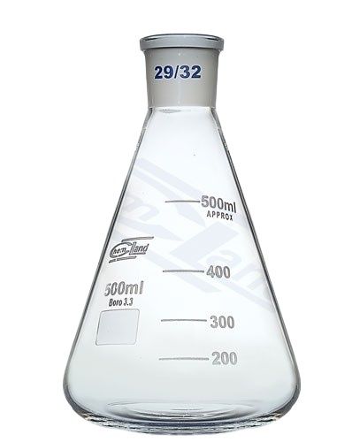 Erlenmeyer flask with ground joint 2000 ml