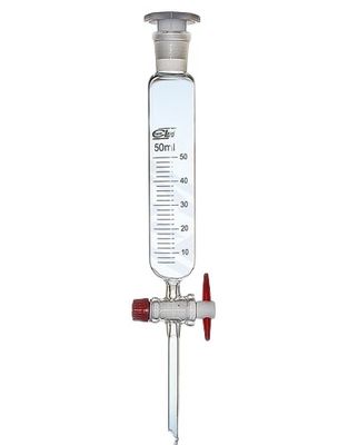 Zylindrischer Scheidetrichter mit PTFE-Hahn 2000 ml