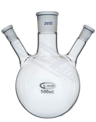 Dreihalsrundkolben 500 ml Seitenhälse NS 29/32