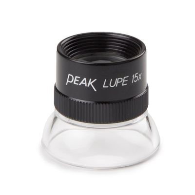 Table magnifier Magnification 15x. Lens material: glass. Field of view 15 mm. Lens size Ø 26 mm
