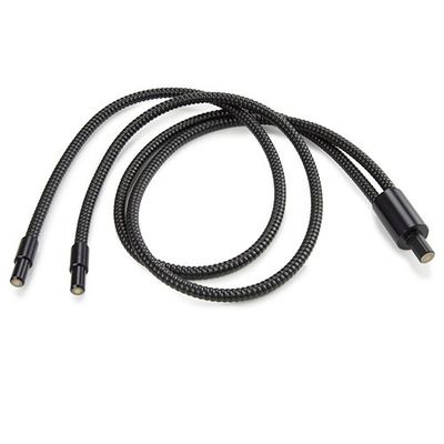 Guía de luz flexible de dos brazos, 100 cm de largo, 4 mm de diámetro