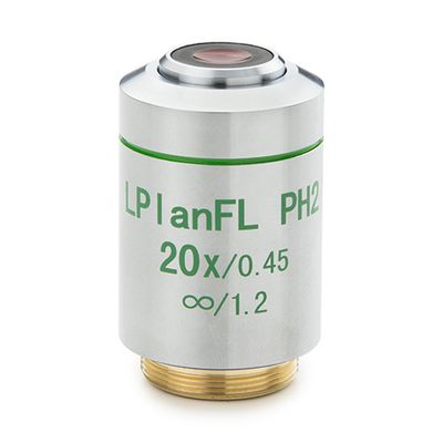 Planphase mit großem Arbeitsabstand Fluarex-Kontrast 20x/0,45 unendlich korrigiertes IOS-Objektiv, korrigiert für 1 mm Petrischalendicke
