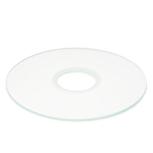 Vidrio transparente con abertura para mesa de microscopios invertidos Oxion Inverso