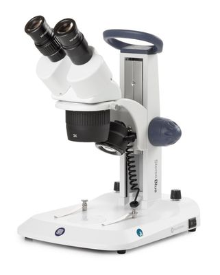 StereoBlue SB.1302 Stereo microscope Biocular with 1x/3x objectives and rack and pinion stand with 3 W LED