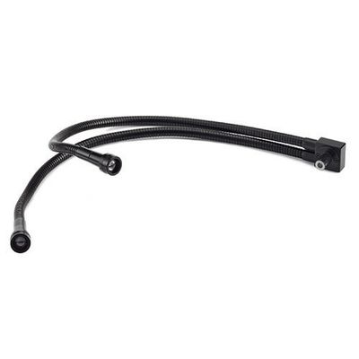 Guía de luz autoportante de dos brazos, fibra óptica, 50 cm de largo, 4 mm de diámetro