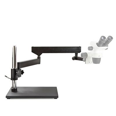 Black swivel arm tripod with heavy base without head holder