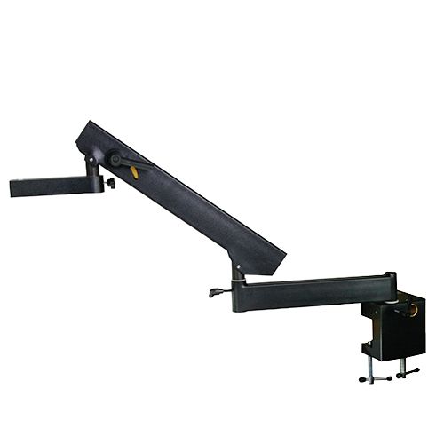 Black swivel arm tripod with table clamp without head holder