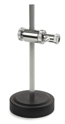 Heavy stand with adjustable cross clamp, base Ø 70 mm. Weight 450 grams