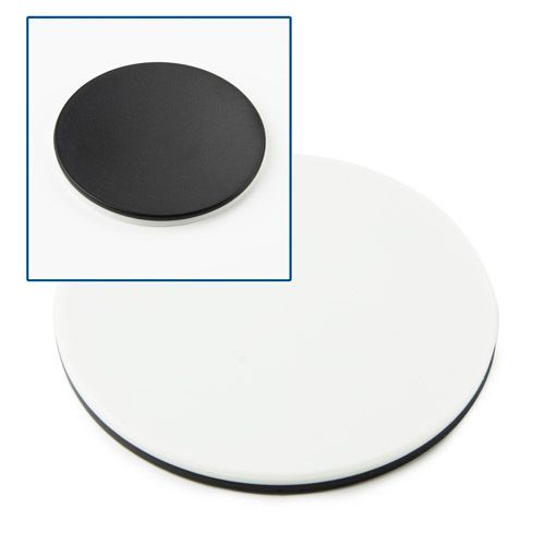 Black/white object plate, Ø 60 mm diameter