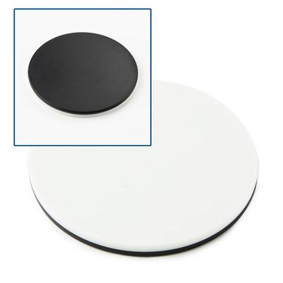 Piatto portaoggetti bianco/nero, diametro Ø 60 mm