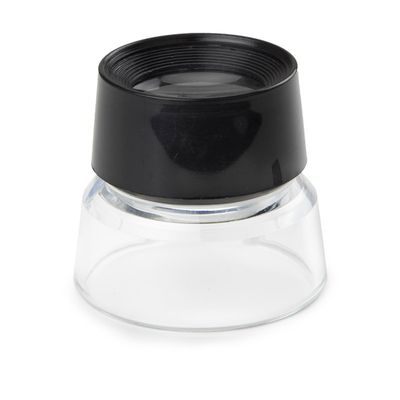 Table magnifier Magnification 10x. Lens material: glass. Field of view 25 mm. Lens size Ø 19 mm