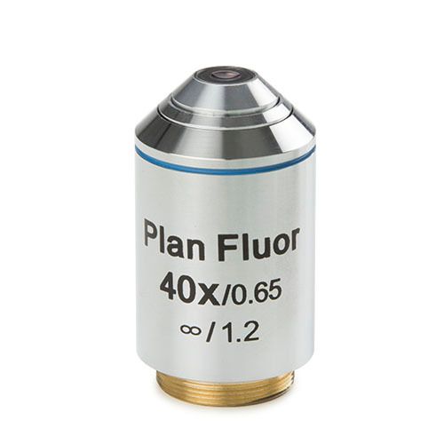 Plan longue distance de travail Objectif IOS Fluarex 40x/0,65 corrigé à l&#39;infini, corrigé pour une épaisseur de boîte de Pétri de 1 mm