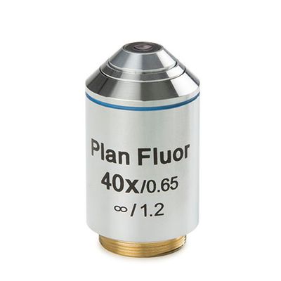 Plan für großen Arbeitsabstand Fluarex 40x/0,65 unendlich korrigiertes IOS-Objektiv, korrigiert für 1 mm Petrischalendicke