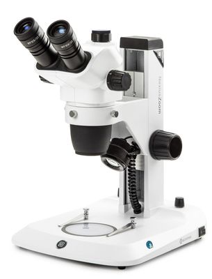 NexiusZoom NZ.1903-S Stereomicroscopio trioculare con oculare WF10x/22mm e supporto a pignone e cremagliera