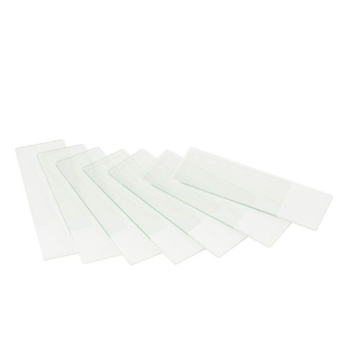 Object slides 76 x 26 mm, white glass, edges ground. Packed per 50 pieces