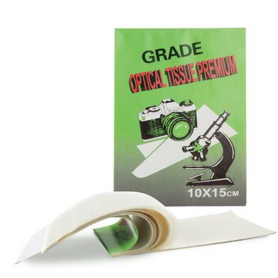 Papel para lentes. Empaquetado por 100 hojas