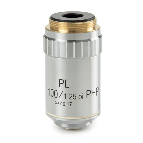Plan phase PLPHi S100x/1.25 oil immersion infinity corrected IOS objective. Working distance 0.36 mm