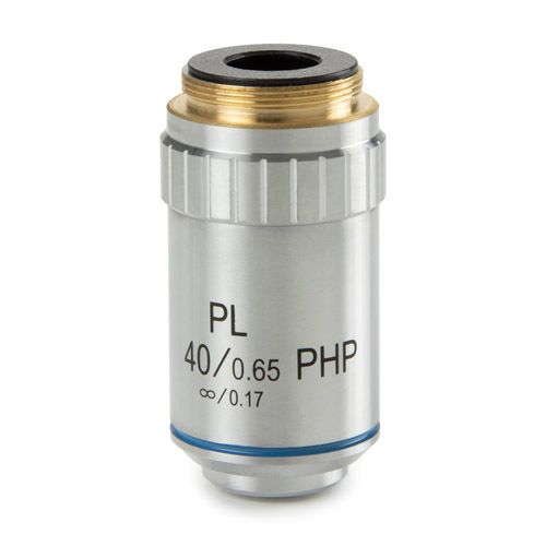 Plan phase PLPHi S40x/0.65 infinity corrected IOS objective. Working distance 0.66 mm