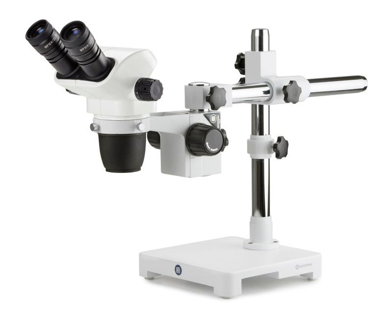 NexiusZoom NZ.1902-U Stereo Microscope Biocular with WF10x/22mm Eyepiece and Single-arm Swivel Arm Tripod