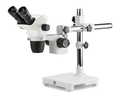 NexiusZoom NZ.1902-U Stereo Microscope Biocular with WF10x/22mm Eyepiece and Single-arm Swivel Arm Tripod