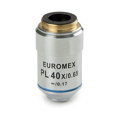 Unendlich korrigiertes Plan-PL-S40x/0,65-IOS-Objektiv. Arbeitsabstand 0,36 mm