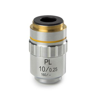 Planen Sie ein PL 10x/0,25-Objektiv. Arbeitsabstand 17,9 mm