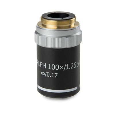 Plan phase S100x/1.25 objectif corrigé à l&#39;infini à immersion dans l&#39;huile