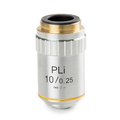 Plan PLi 10x/0,25 unendlich korrigiertes IOS-Objektiv. Arbeitsabstand 5,0 mm