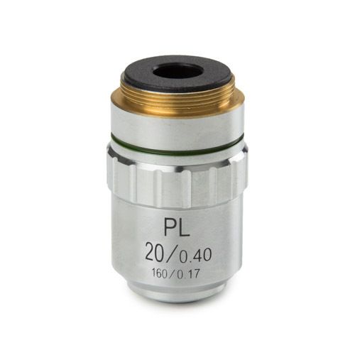 Obiettivo piano PL 20x/0,40. Distanza di lavoro 8,8 mm