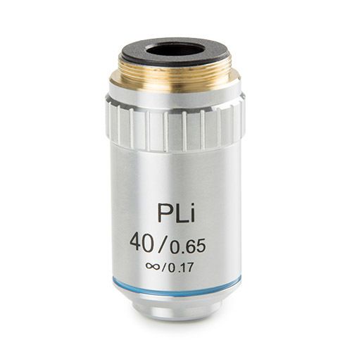 Plan PLi S40x/0.65 infinity corrected IOS lens. Working distance 0.66 mm