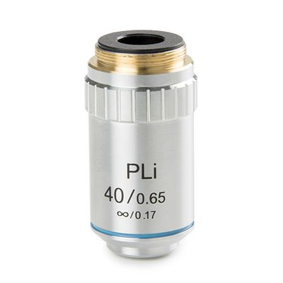 Plan PLi S40x/0,65 unendlich korrigiertes IOS-Objektiv. Arbeitsabstand 0,66 mm