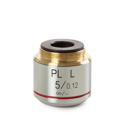 Plan PLMi 5x/0.12 infinity corrected IOS objective. Working distance 26.1 mm