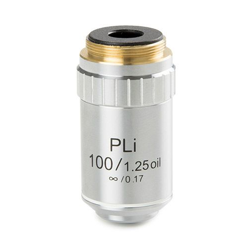 Plan PLi S100x/1.25 oil immersion infinity corrected IOS objective. Working distance 0.36 mm