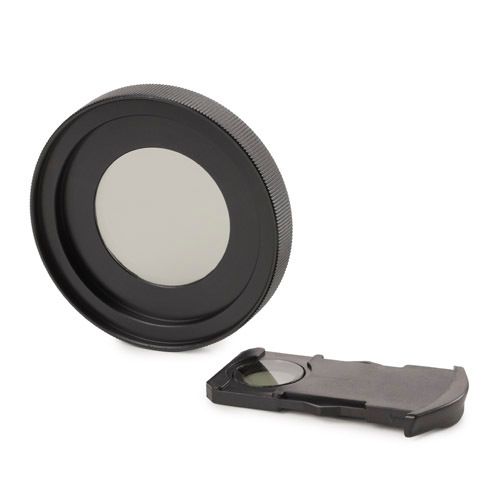 Polarizer set: analyzer under head and polarizer on lamp housing