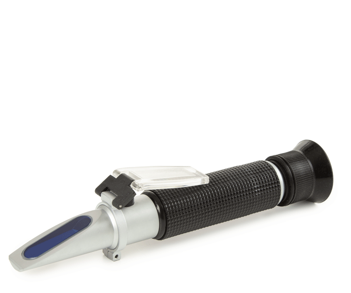 Refractometer for battery acid and coolant. Analog