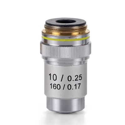 Objectif achromatique 10x/0,25 DIN. Parafocale 45 mm
