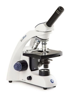 Monocular BioBlue BB.4250 con objetivos 4x/10x/40x/S100x, con mesa en cruz