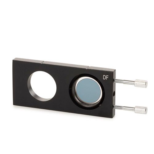 Carriage with dark field disc for Abbe condenser with opening for bScope. Needs condenser with orifice (BS.9102)