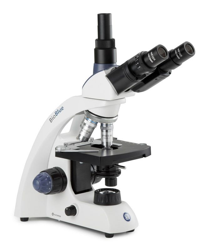 BioBlue BB.4243 Trioculare con obiettivi 4x/10x/40x/S60x, con tavola a croce