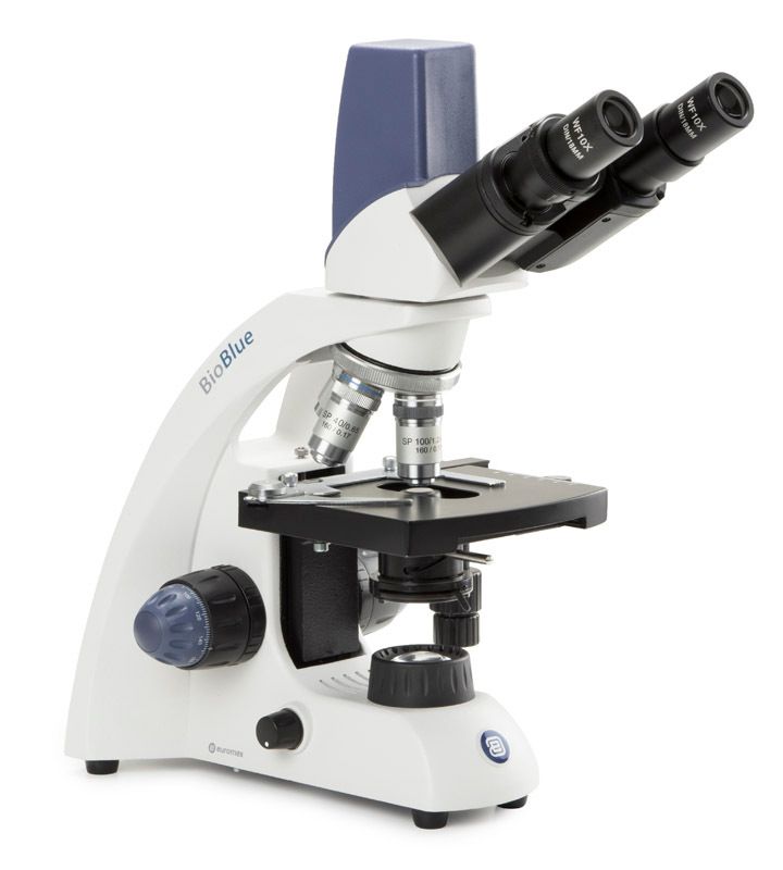BioBlue BB.4269 Digital Biocular with 4x/10x/S40x/S60x objectives, with cross table