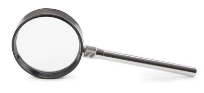 Loupe portative avec grossissement 4x. Ø50mm. Objectif normal.