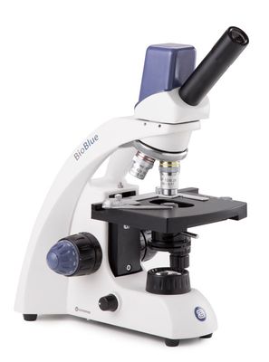 Monoculaire numérique BioBlue BB.4245 avec objectifs 4x/10x/S40x/S60x, avec table croisée