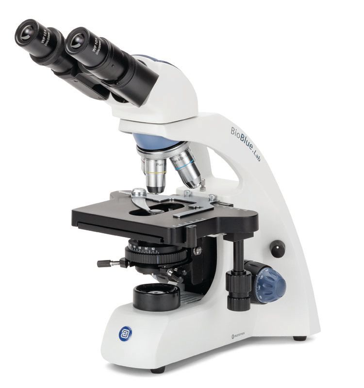 BioBlue.Lab BB.1152-PL Biocular with 4x/10x/S40x/S100x plan objectives and Rackless cross table