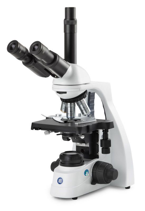 bScope BS.1153-PLi for bright field. Triocular with HWF 10x/20 mm eyepieces and Fivefold revolver Plan IOS 4/10/S40S100x