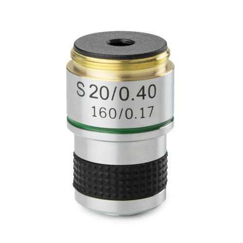 Achromatisches 20x/0,40-Objektiv. Parafokal 35 mm