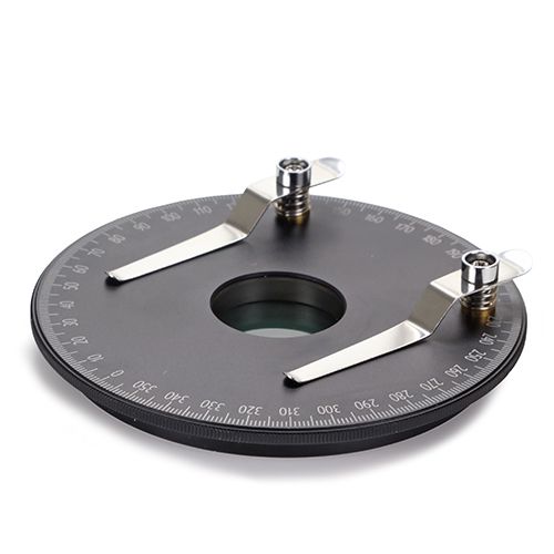 360Ø rotating round table with built-in polarization filter for NexiusZoom